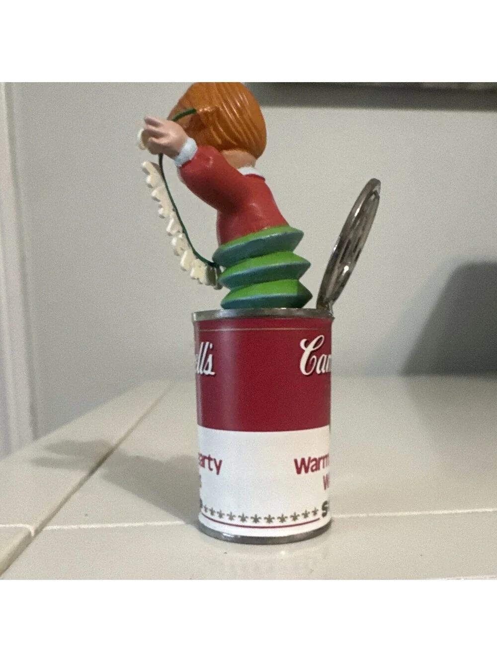 Campbell's Warm And Heath Wishes Soup Christmas Ornament